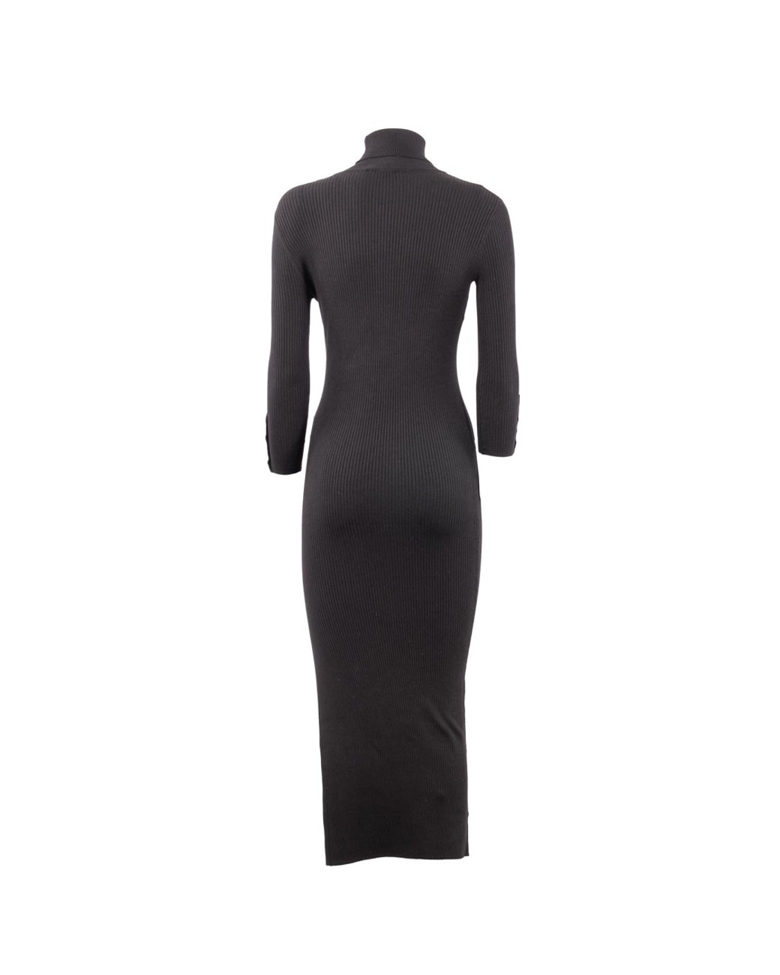 shop ELISABETTA FRANCHI  Abito: Elisabetta Franchi abito in maglia a costine con taschino.
Collo dolcevita.
Maniche ¾ con bottoni.
Gonna longuette con profondo spacco laterale.
Lavorazione a costine.
Taschino con logo in metallo dorato.
Vestibilità Slim.
Composizione: 64%Lyocell 20%Poliammide 16%Seta.
Made in Italy.. AM23B56E2-110 number 3663339